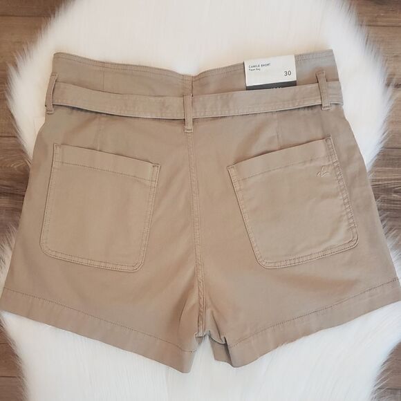 DL1961 Camile Paperbag Belted Khaki Shorts Size 30 NWT - Picture 8 of 10
